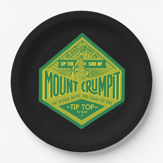 Assiettes En Carton Le Grinch | Mont Crumpit (Devant)