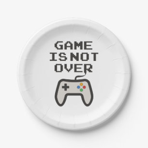 Assiettes En Carton Le jeu n'est pas terminé
