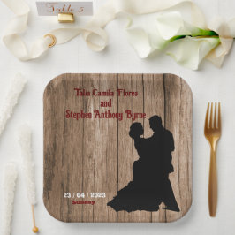 Assiettes En Carton Le mariage de Carpenter