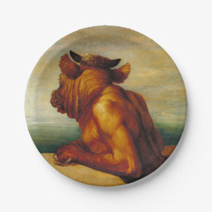 Assiettes En Carton Le Minotaure (par George Frederic Watts)