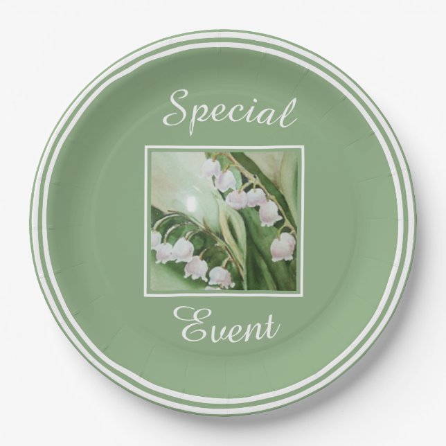 Assiettes En Carton Le muguet (Devant)