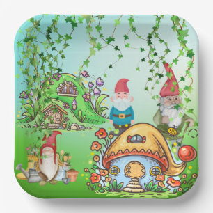 Assiettes En Carton Le parti de Gnome