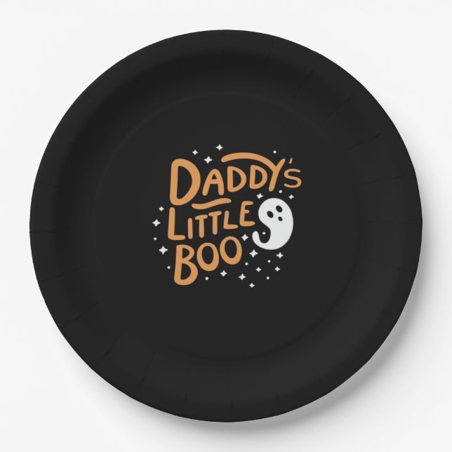 Assiettes En Carton Le petit garçon de papa, Happy Halloween (Devant)