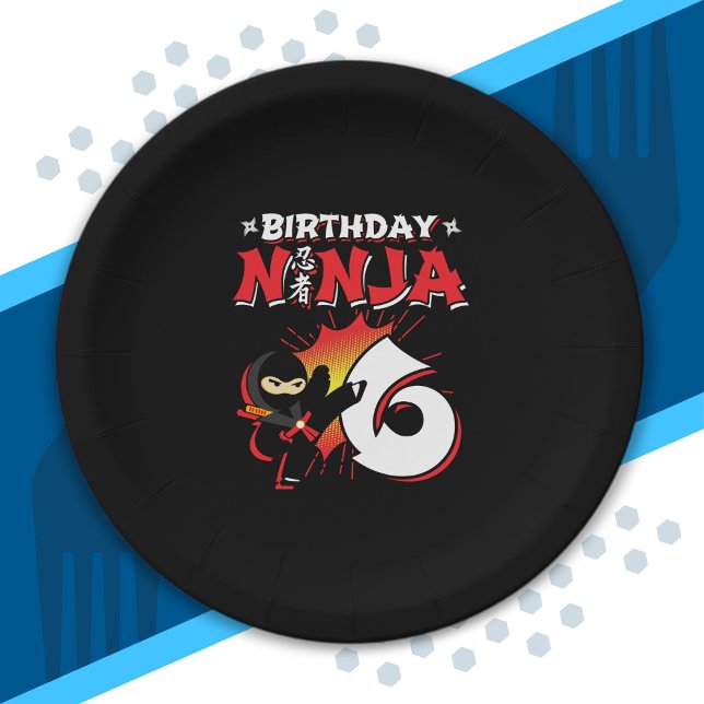 Assiettes En Carton Le poison de la fête de Ninja (Créateur téléchargé)