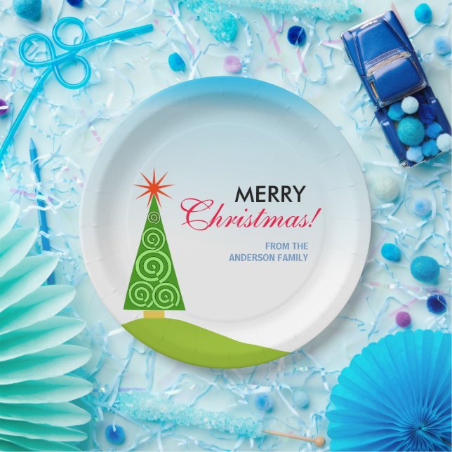 Assiettes En Carton Le Sapin (Fête)