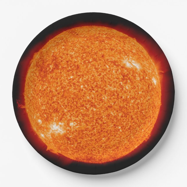 Assiettes En Carton Le Soleil (Devant)