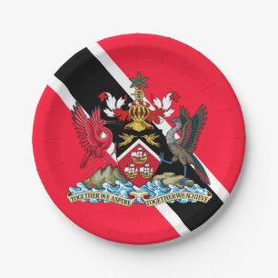 Assiettes En Carton Le Trinidad-et-Tobago