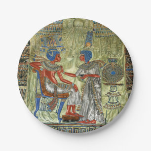 Assiettes En Carton Le trône de Tutankhamon
