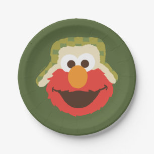 Assiettes En Carton Le visage d'Elmo Woodland