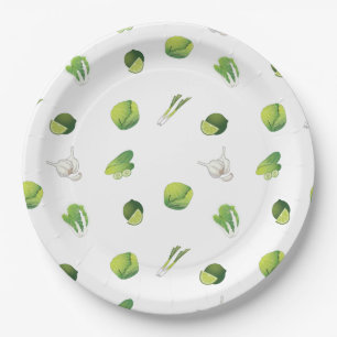 Assiettes En Carton Légumes végétariens végans
