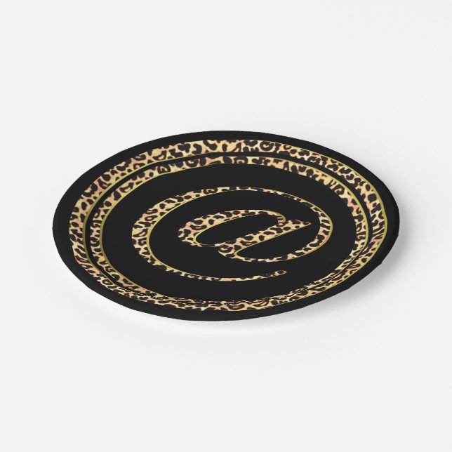 Assiettes En Carton Leopard @ (Angle)