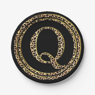 Assiettes En Carton Leopard Q