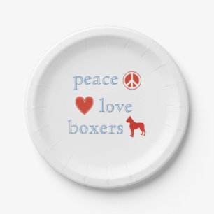 Assiettes En Carton Les Boxes d'amour pour la paix
