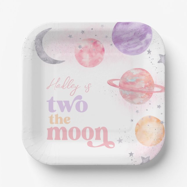 Assiettes En Carton Les deux plaques de la fête de la lune (Recto)