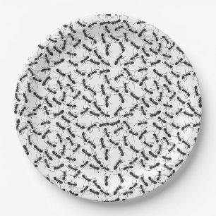 Assiettes En Carton Les fourmis sur