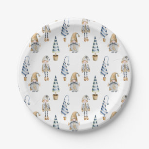 Assiettes En Carton Les Gnomes de Noël