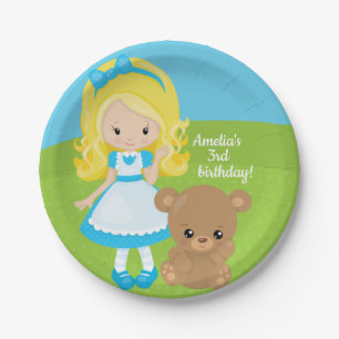 Assiettes En Carton Les Goldilocks et les trois ours de Fairytale Stor