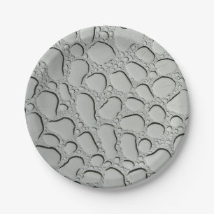 Assiettes En Carton Les gouttes de pluie sur le toit de verre