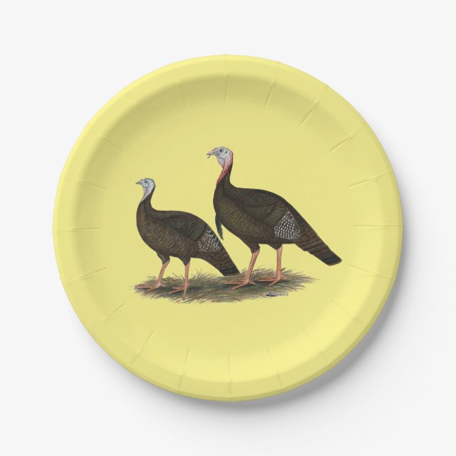 Assiettes En Carton Les Jeunes Filles de Turkeys (Devant)