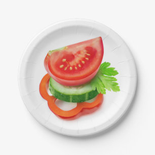 Assiettes En Carton Les légumes frais
