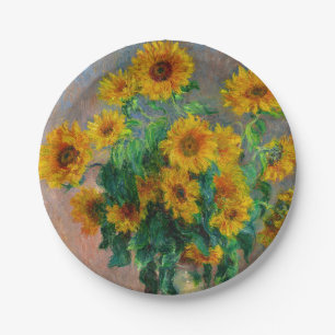 Assiettes En Carton Les tournesols Monet