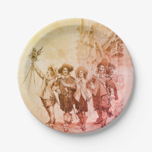Assiettes En Carton Les trois mousquetaires par Alexandre Dumas