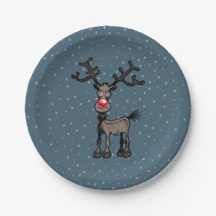 Assiettes En Carton Les yeux assez fous de Rudolf