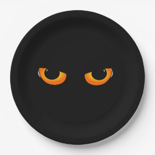 Assiettes En Carton Les yeux de chat