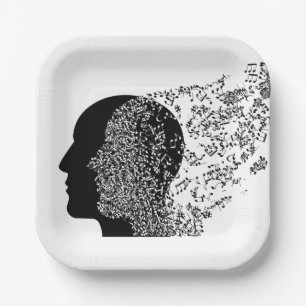 Assiettes En Carton L'esprit de la musique
