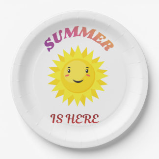 Assiettes En Carton L'été est arrivé