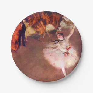 Assiettes En Carton L'étoile (danseur sur l'étape) par Edgar Degas
