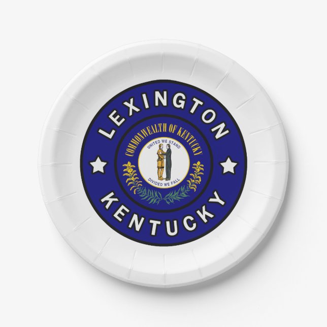 Assiettes En Carton Lexington Kentucky (Devant)