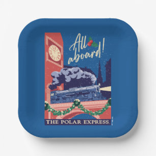 Assiettes En Carton L'Express Polaire - Tout À Bord !