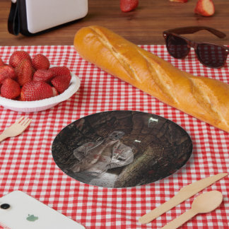 Assiettes En Carton L'homme fantomatique transparent d'Halloween de Sl