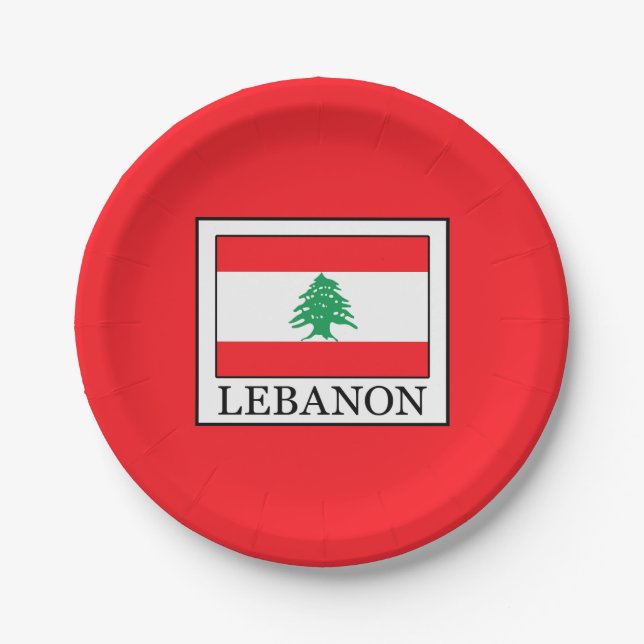 Assiettes En Carton Liban (Devant)