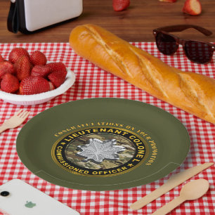 Assiettes En Carton Lieutenant-colonel LTC Promotion
