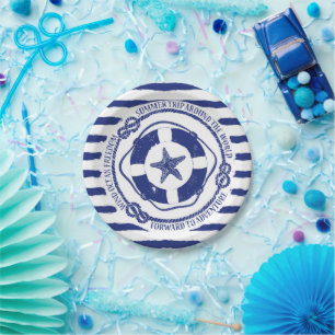 Assiettes En Carton Lifebuoy Et Starfish