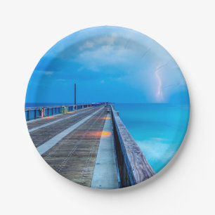 Assiettes En Carton Ligne de Navarre Beach