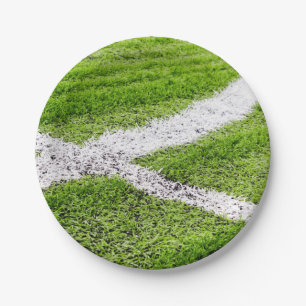 Assiettes En Carton Lignes de terrain de football