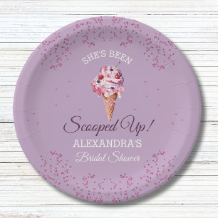 Assiettes En Carton Lilac Rupture La Fête des mariées De Crème De Glac