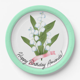 Assiettes En Carton Lily of the valley
