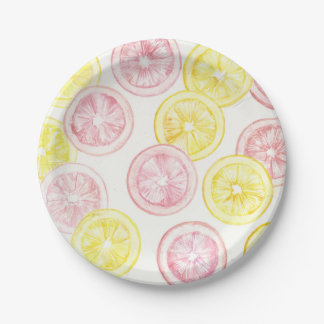 Assiettes En Carton Limonade d'été