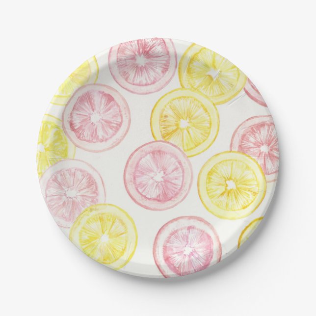 Assiettes En Carton Limonade d'été (Devant)