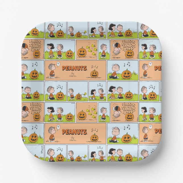 Assiettes En Carton Linus & Lucy | Chanter Jack-O-Lantern (Recto)