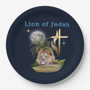 Assiettes En Carton Lion De Juda