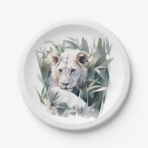 Assiettes En Carton Lion de la Mare Jungle