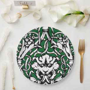 Assiettes En Carton Lion de nouage du début du XXe siècle