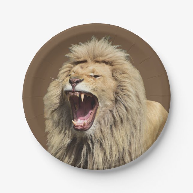 Assiettes En Carton Lion haute tension (Devant)