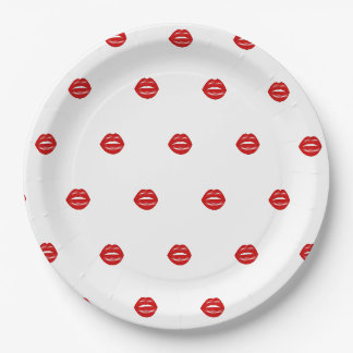 Assiettes En Carton Lips fête de bachelorette