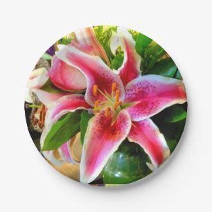 Assiettes En Carton lis stargazer rose Thunder_Cove